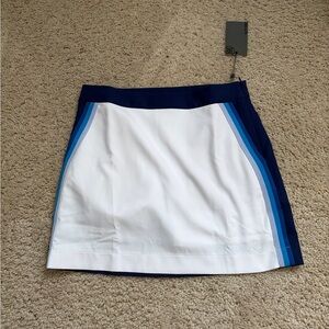 NWT G/FORE Women's Blue and White Skort (217) size 8